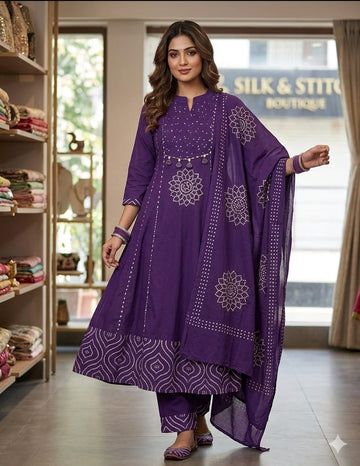 Cotton MUL Anarkali