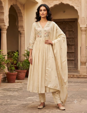 Mul Chanderi Suit