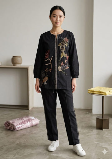 Midnight Black Cordset